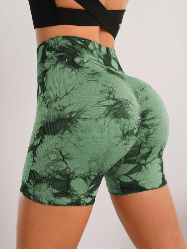 Seamless High-Waist Tie-Dye Yoga Pants for Ultimate Comfort and Hip-Lifting Style