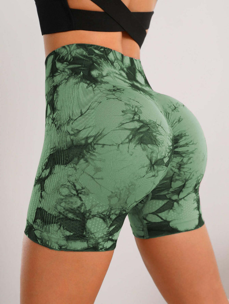 Seamless High-Waist Tie-Dye Yoga Pants for Ultimate Comfort and Hip-Lifting Style
