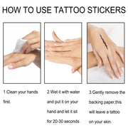 Halloween Horror Party Mouth Tattoo Stickers - Transform Your Look with Bold Makeup Decorations for Spooky Celebrations