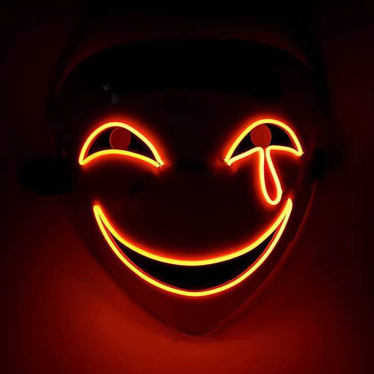 Luminous Black Covenant LED Mask – Unleash Your Inner Warrior with Mesmerizing Light Effects!