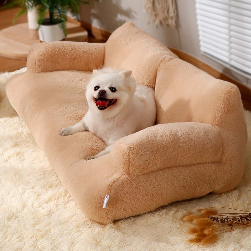 Cozy Flannel Pet Sofa - Large, Stylish Retreat for Your Pet's Ultimate Comfort and Warmth
