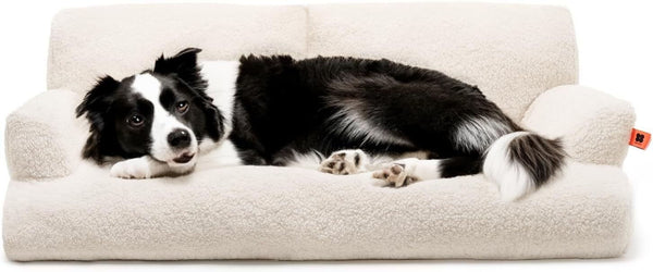 MEWOOFUN Orthopedic Pet Sofa - Cozy Washable Couch for Medium & Large Dogs & Cats, 40x24x12 Inch, Non-Slip Design