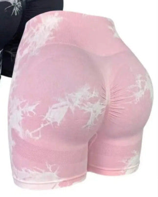 Seamless High-Waist Tie-Dye Yoga Pants for Ultimate Comfort and Hip-Lifting Style