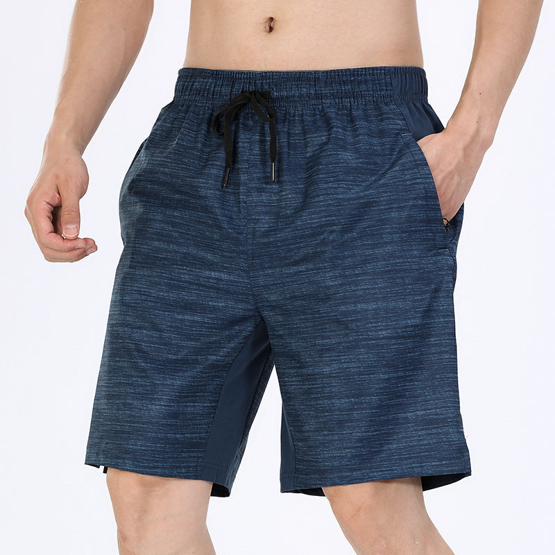 Summer Men's Fitness Shorts - Stay Cool & Confident with Zippered Cotton Gym Wear for Ultimate Performance