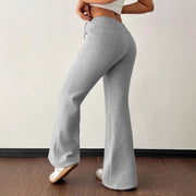 High Waist Padded Fleece Sweatpants for Comfort and Warmth