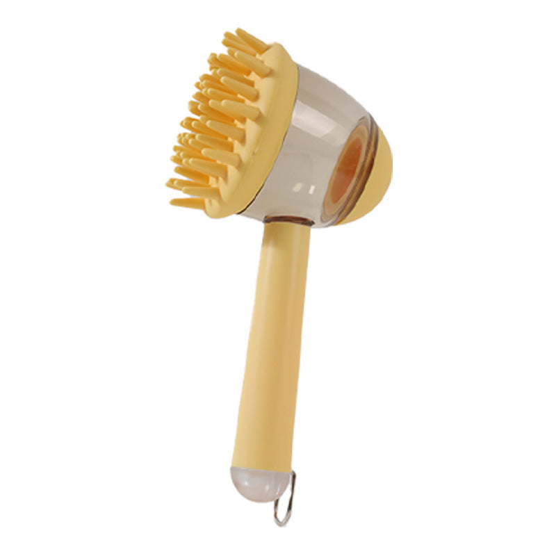 Ultimate 3-in-1 Pet Bath Brush: Massage, Detangle, and Foam for a Cozy Spa Day at Home for Dogs and Cats