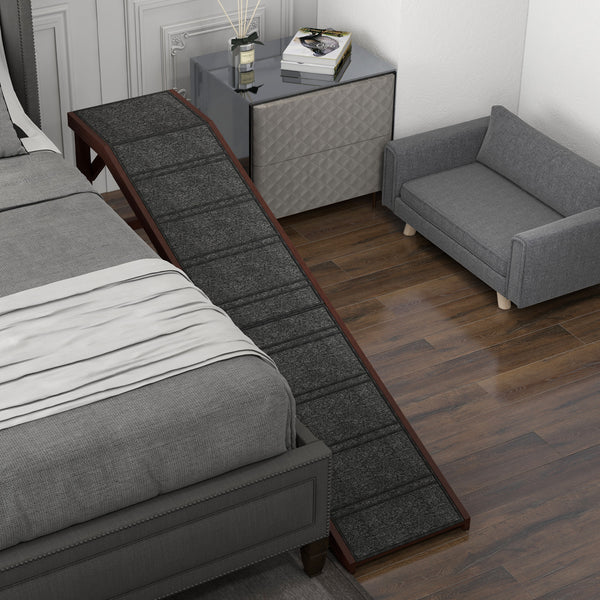 Pet Ramp for Dogs - Safe, Non-Slip Carpet & Elevated Platform for Easy Access