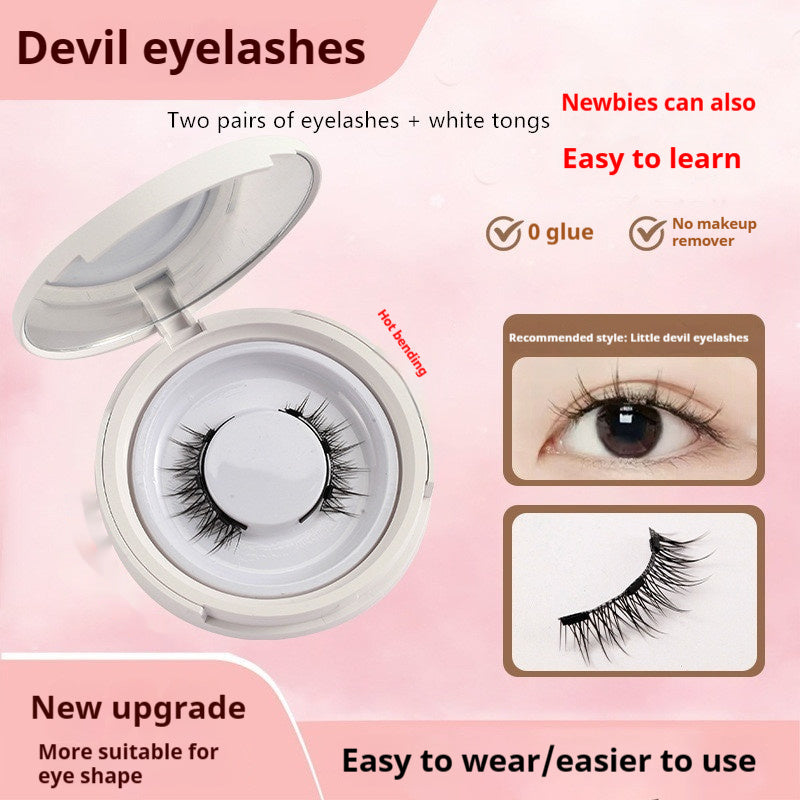 Magnetic Little Devil Eyelashes: Effortless Glam, No Mess, All Day Confidence!