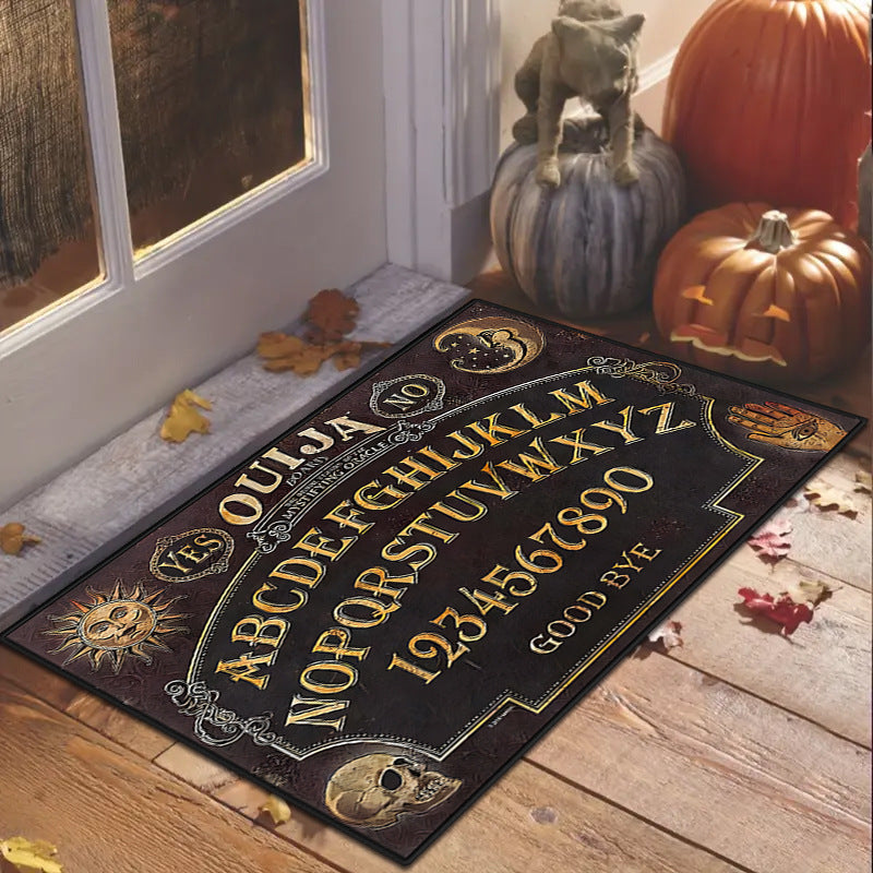 Halloween Porch Doormat Skull Entry Door Absorbent Door Mat