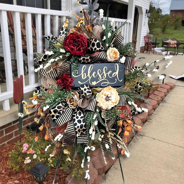 Stunning Cheetah Halloween Wreath