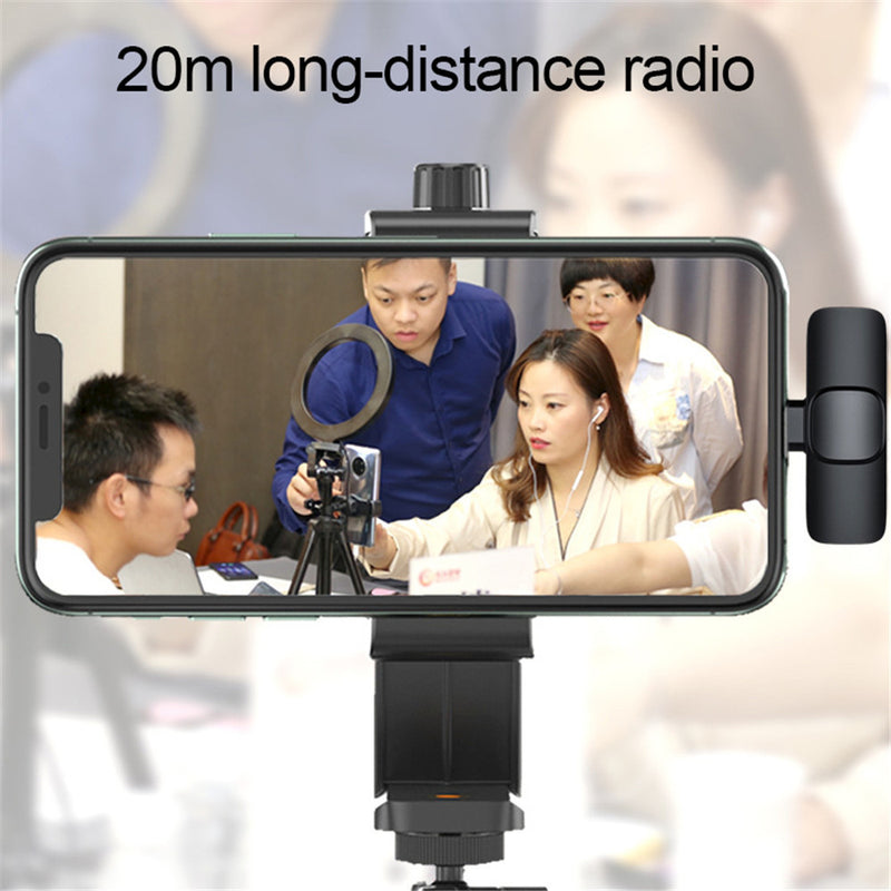 Crystal Clear Wireless Lavalier Microphone for iPhone & Android - Long Battery Life for Effortless Live Streaming & Gaming