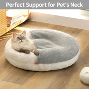 MEWOOFUN Enclosed Cat Bed Cave - Washable Pet Bed With Blank