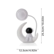 Creative moon astronaut nightlight with LED glow