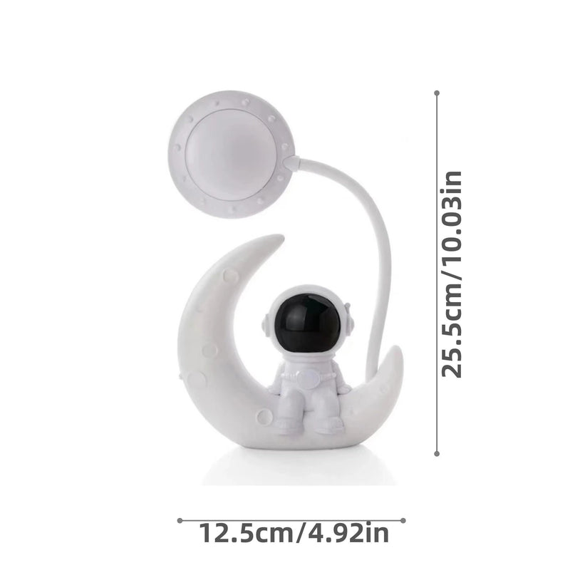 Creative Moon Astronaut Nightlight - Transform Your Space with a Magical LED Desk Lamp, Perfect for Bedrooms