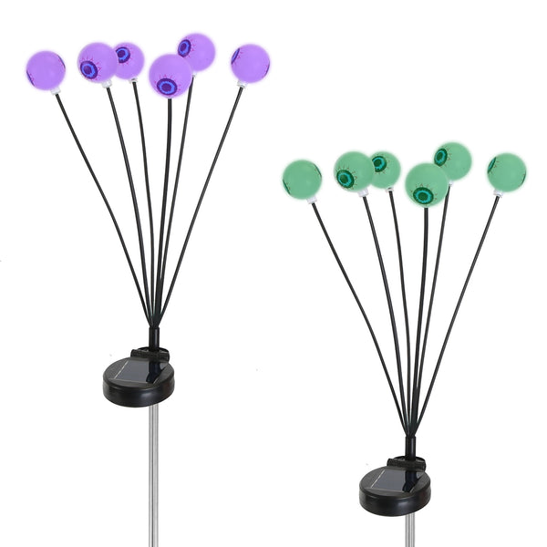 Solar Eyeball Lights Halloween Decor- 2pk