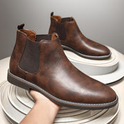 Stylish British Retro Chelsea Boots for Men - Versatile Footwear