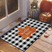 Halloween Porch Skull Doormat For Entryway- Absorbent Door Mat