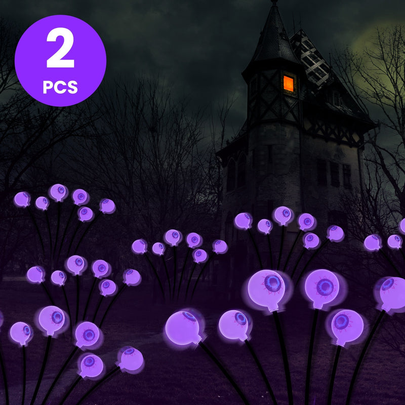 Solar Eyeball Lights Halloween Decor- 2pk