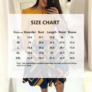 A-Line Midi Dress for Women - Geometric Print, Semi-Zip Neck, Long Sleeves