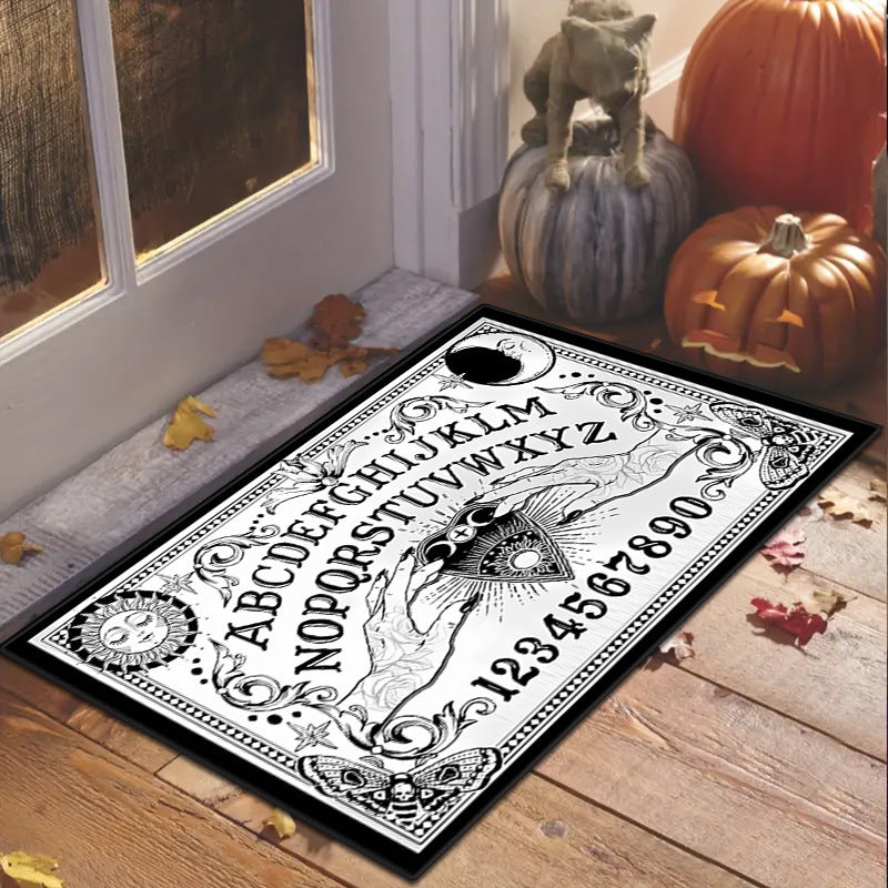 Halloween Porch Doormat Skull Entry Door Absorbent Door Mat