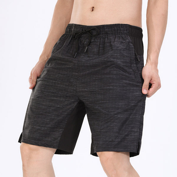 Summer Men's Fitness Shorts - Stay Cool & Confident with Zippered Cotton Gym Wear for Ultimate Performance