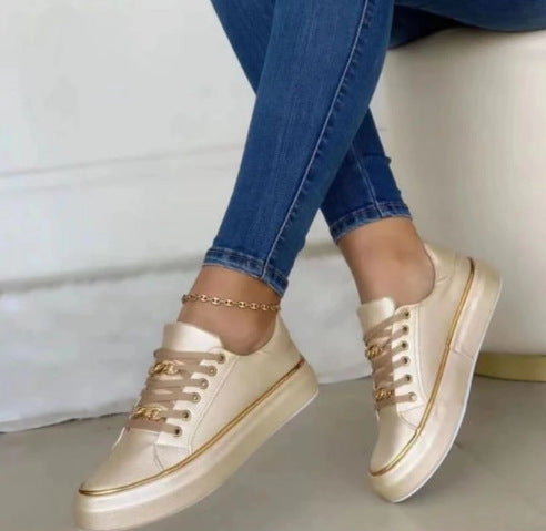 Stylish Thick-Bottom Loafers for Women | Comfortable Walking Shoes