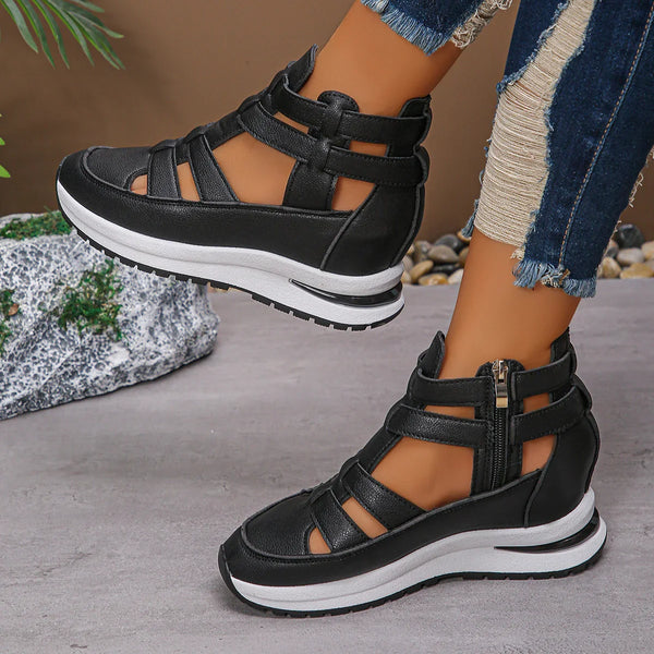 Stylish Women's Hollow-out Platform Sandals – Elevate Your Summer Look with Comfort and Confidence