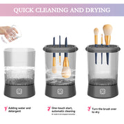 Electric Makeup Brush Cleaner - 9000 RPM Device for Effortless, Hygienic Brush Care