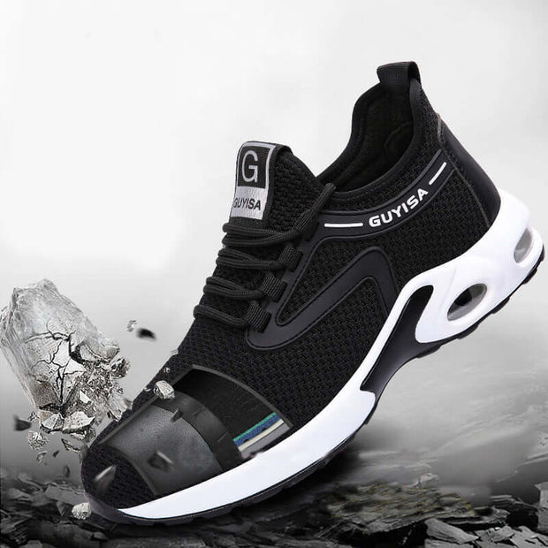 Black Lightweight Safety Sneakers for Men