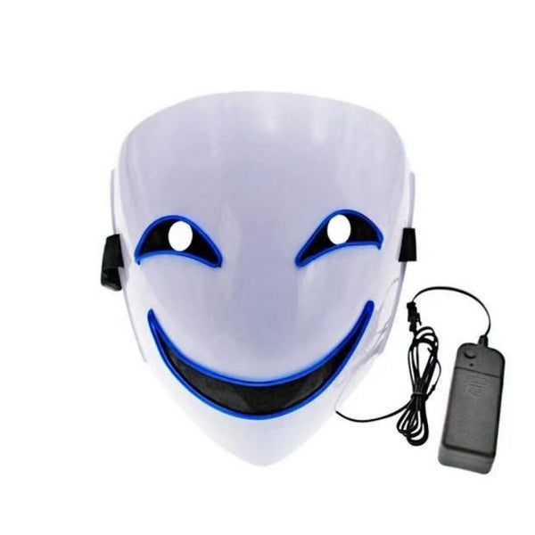 Luminous Black Covenant LED Mask – Unleash Your Inner Warrior with Mesmerizing Light Effects!