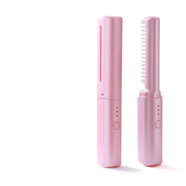hair straightener curler brush