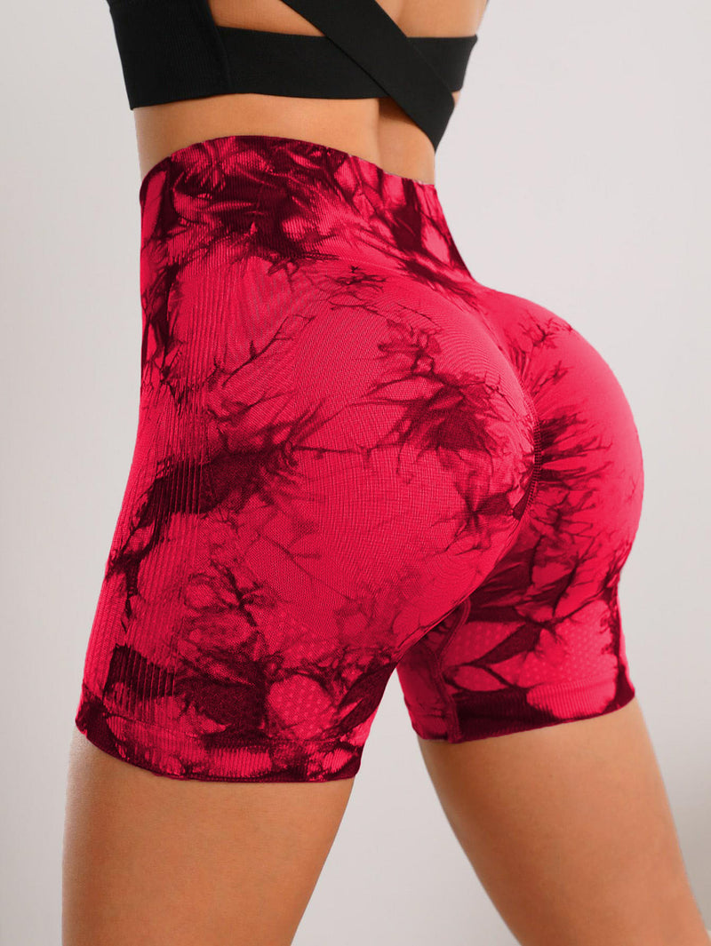 Seamless High-Waist Tie-Dye Yoga Pants for Ultimate Comfort and Hip-Lifting Style