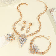 Women's Horse Eye Ornament Jewelry Set - 4-Piece Fashion Accessory for Stylish Outfits