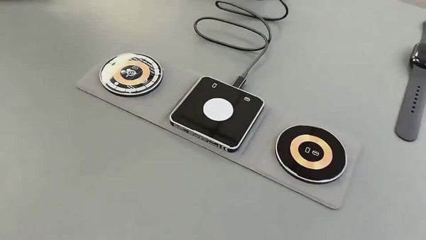 Apple 3-in-1 Magnetic Charger – Fast Charging Stand with Transparent Design