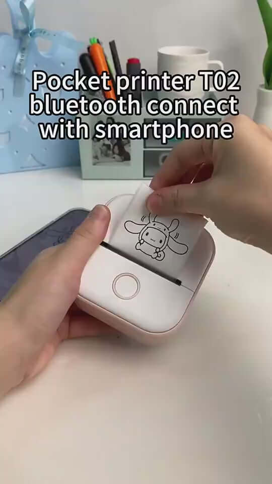 Mini Bluetooth Thermal Label Printer -
